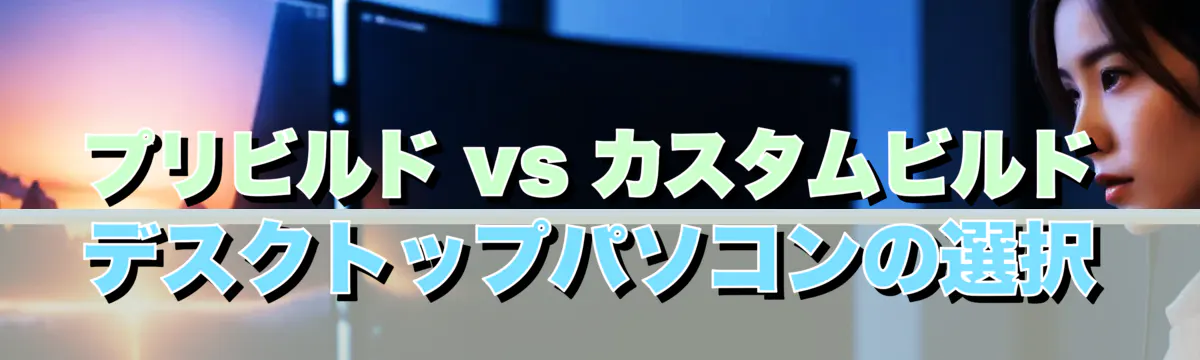 プリビルド vs カスタムビルド デスクトップパソコンの選択