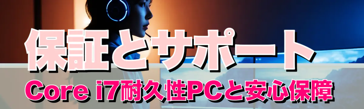 保証とサポート Core i7耐久性PCと安心保障