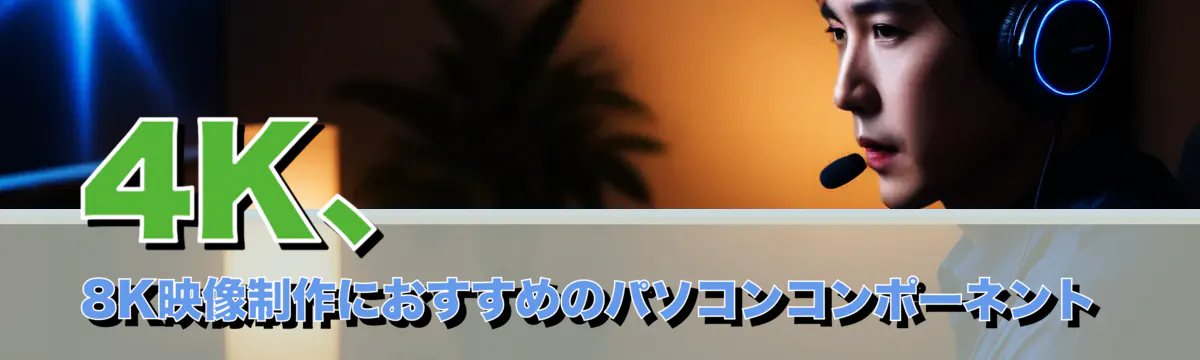 4K、8K映像制作におすすめのパソコンコンポーネント