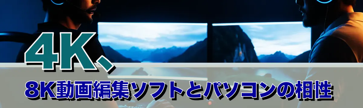 4K、8K動画編集ソフトとパソコンの相性