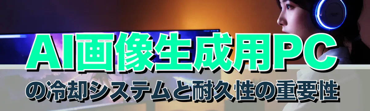 AI画像生成用PCの冷却システムと耐久性の重要性