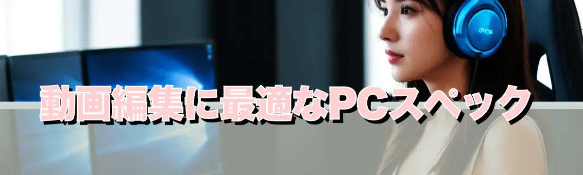 動画編集に最適なPCスペック