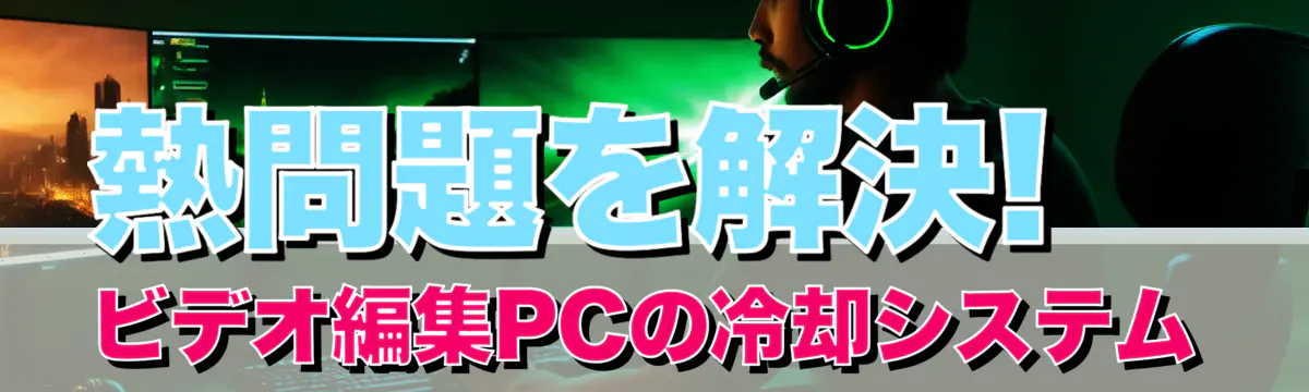 熱問題を解決! ビデオ編集PCの冷却システム