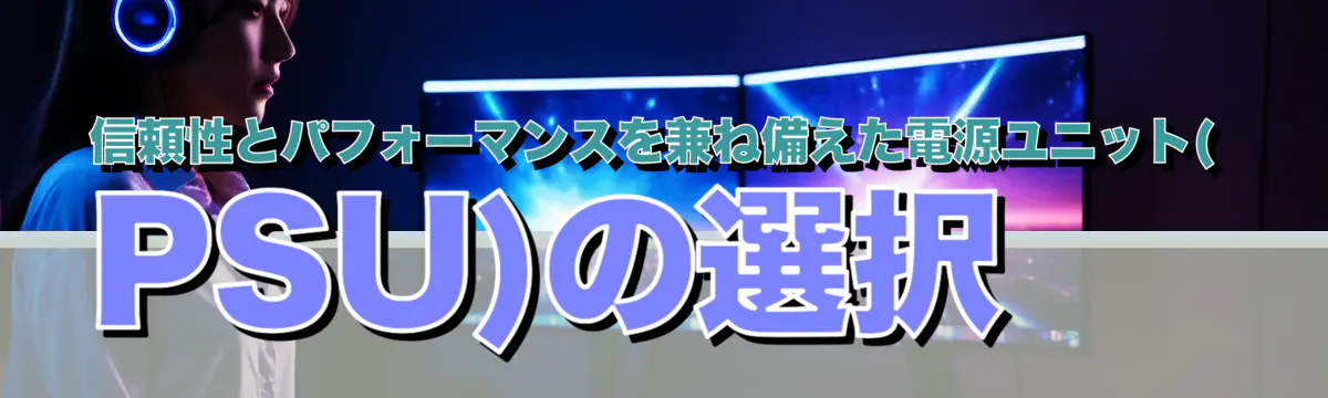 信頼性とパフォーマンスを兼ね備えた電源ユニット(PSU)の選択