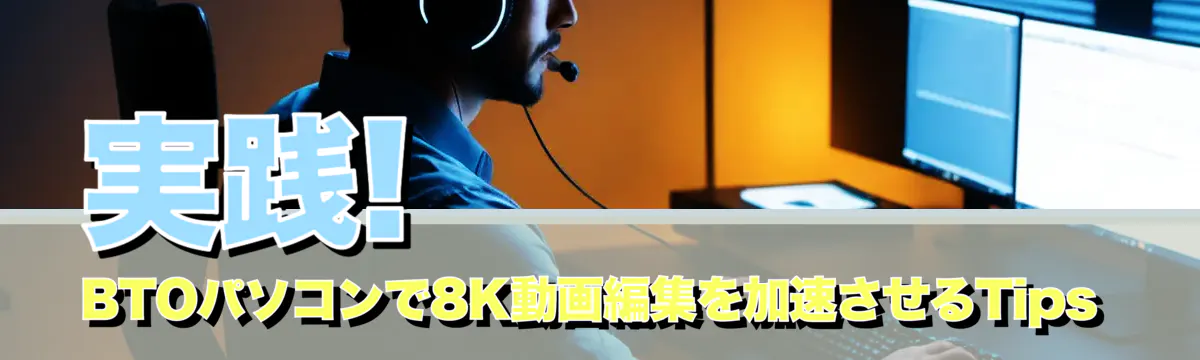 実践! BTOパソコンで8K動画編集を加速させるTips