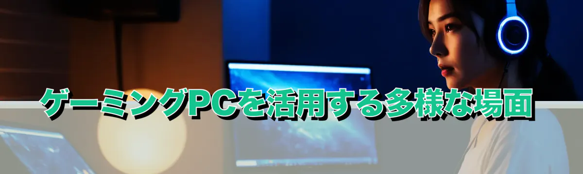ゲーミングPCを活用する多様な場面