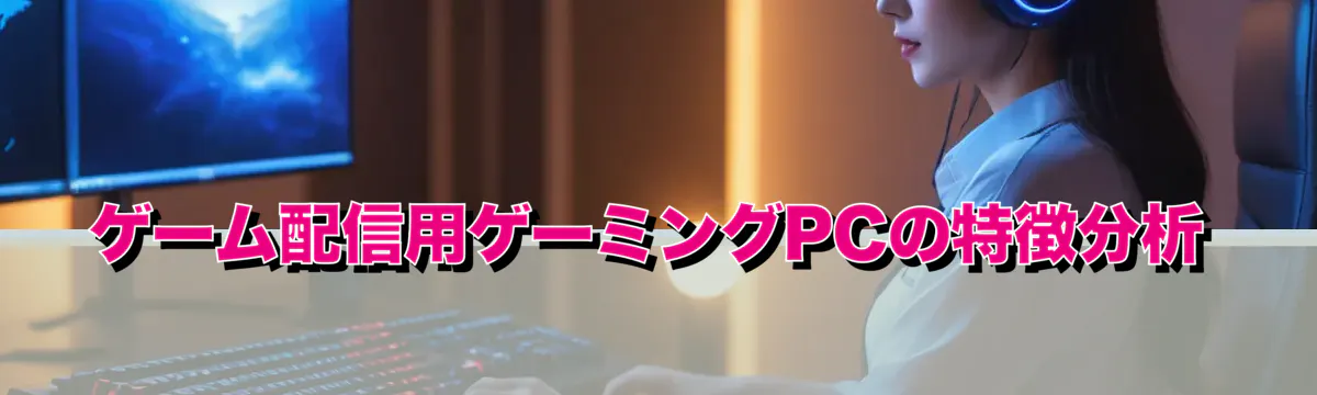 ゲーム配信用ゲーミングPCの特徴分析