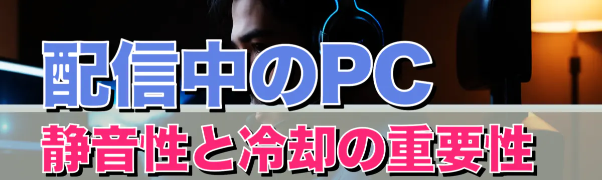 配信中のPC静音性と冷却の重要性