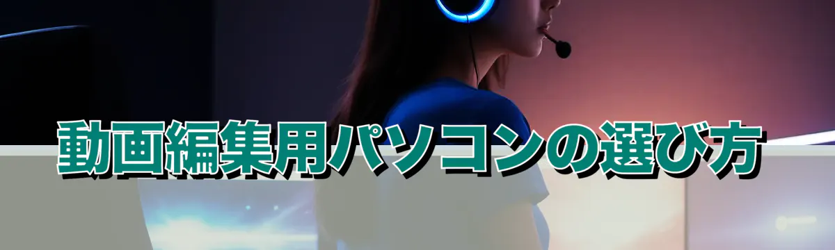動画編集用パソコンの選び方