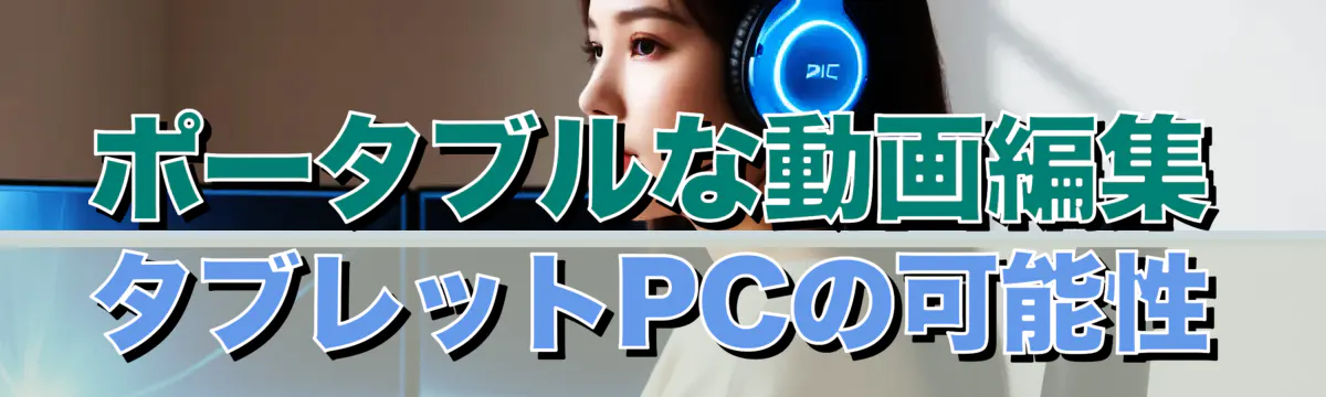 ポータブルな動画編集 タブレットPCの可能性