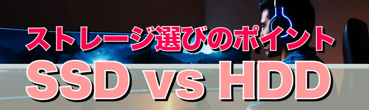 ストレージ選びのポイント SSD vs HDD