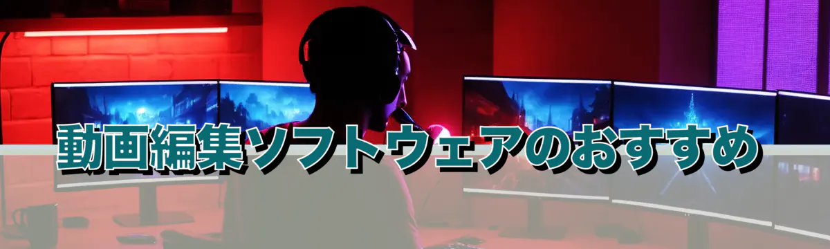 動画編集ソフトウェアのおすすめ