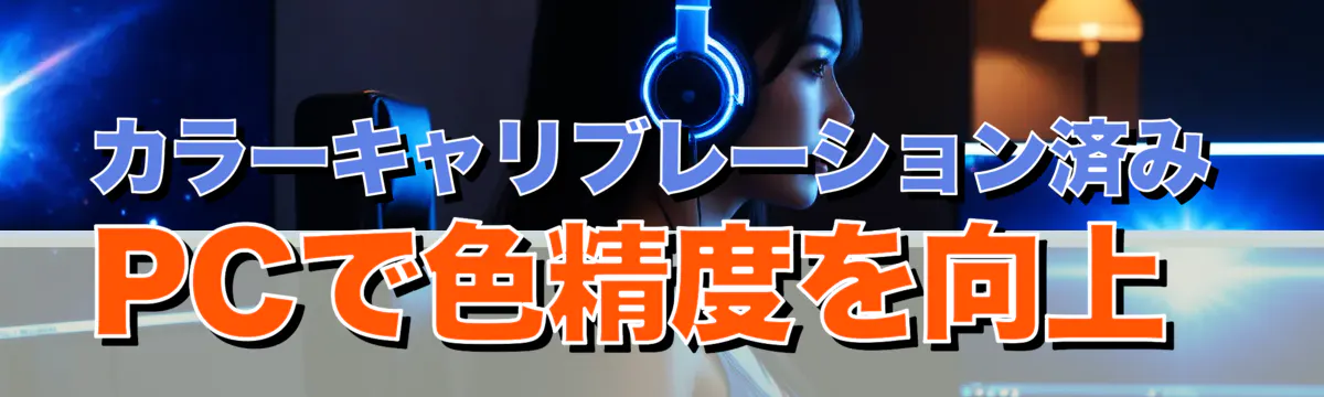 カラーキャリブレーション済みPCで色精度を向上