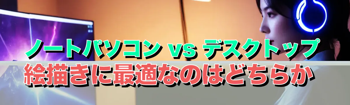 ノートパソコン vs デスクトップ 絵描きに最適なのはどちらか