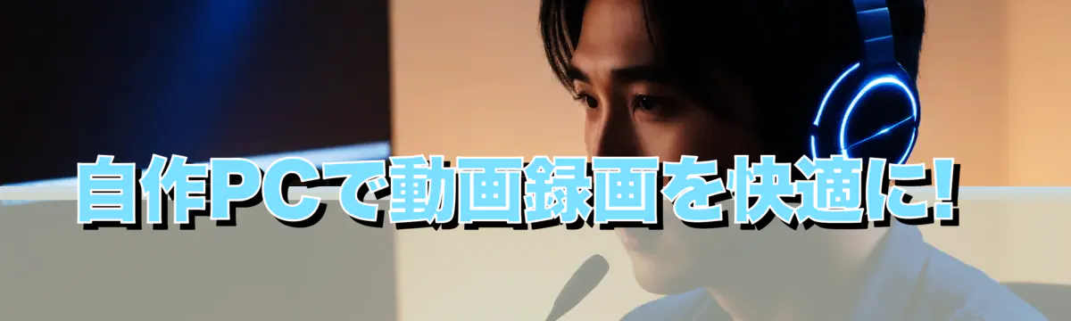 自作PCで動画録画を快適に!
