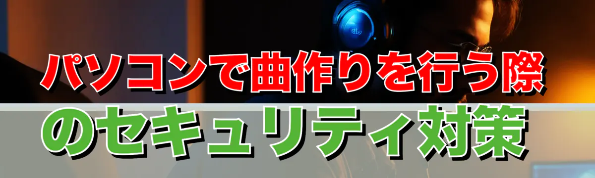 パソコンで曲作りを行う際のセキュリティ対策