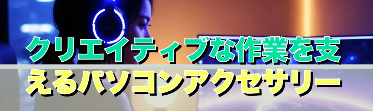 クリエイティブな作業を支えるパソコンアクセサリー