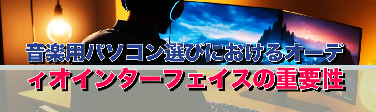 音楽用パソコン選びにおけるオーディオインターフェイスの重要性
