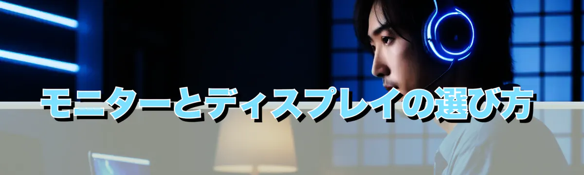 モニターとディスプレイの選び方