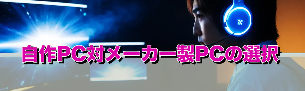 自作PC対メーカー製PCの選択
