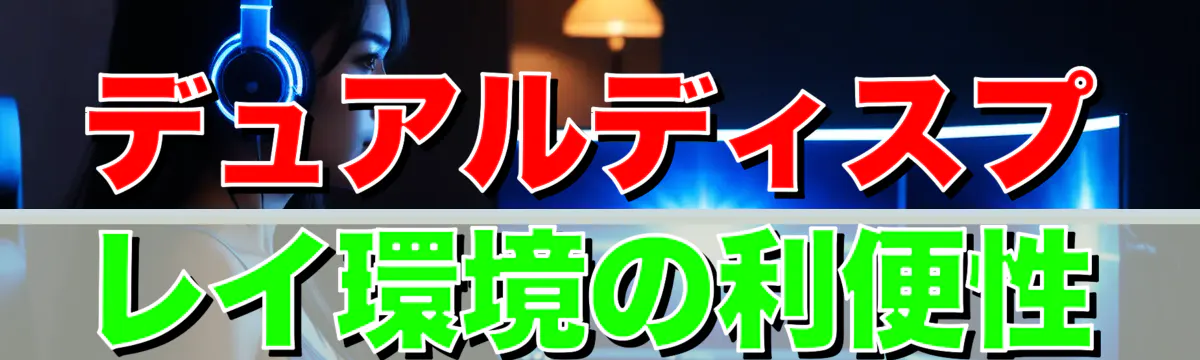 デュアルディスプレイ環境の利便性