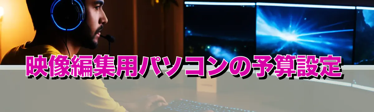 映像編集用パソコンの予算設定