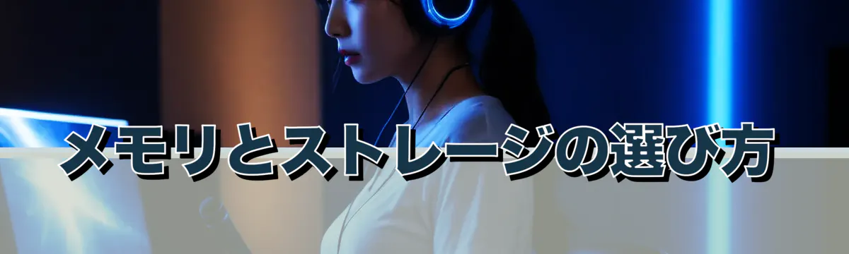 メモリとストレージの選び方
