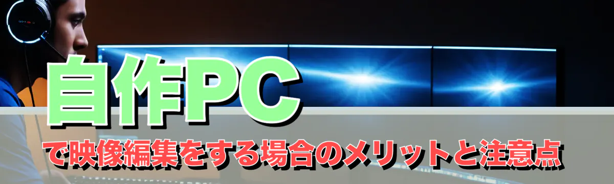 自作PCで映像編集をする場合のメリットと注意点