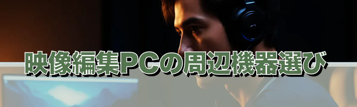 映像編集PCの周辺機器選び