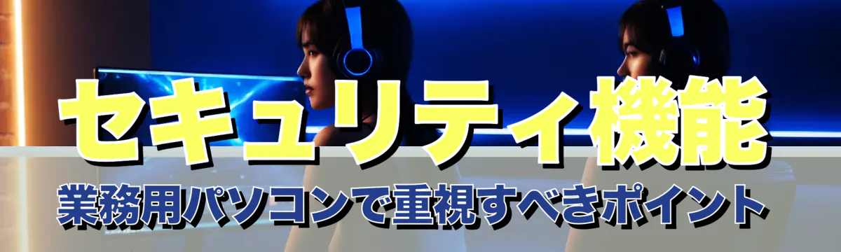 セキュリティ機能 業務用パソコンで重視すべきポイント
