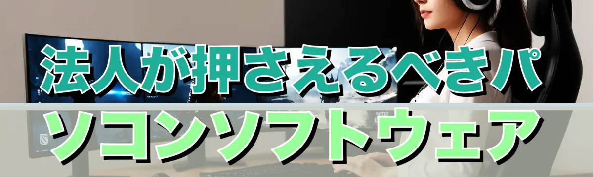 法人が押さえるべきパソコンソフトウェア
