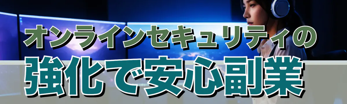 オンラインセキュリティの強化で安心副業