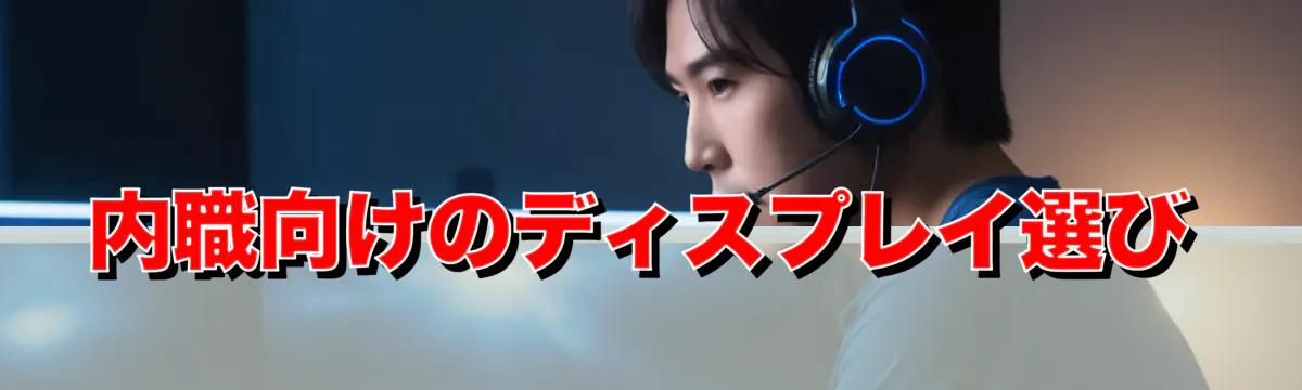 内職向けのディスプレイ選び