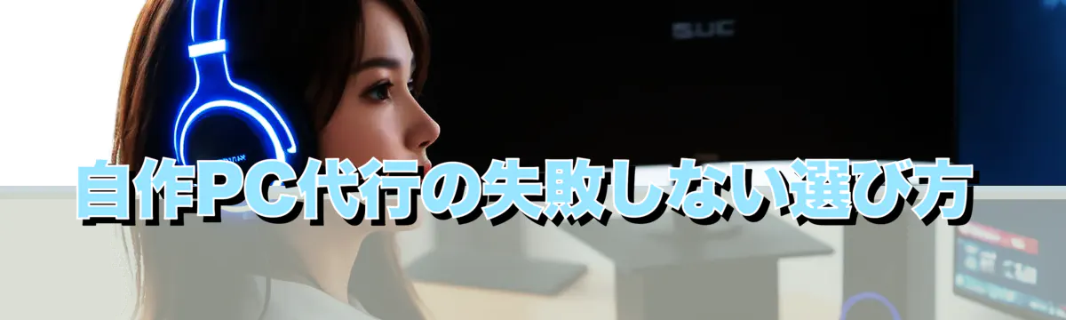 自作PC代行の失敗しない選び方