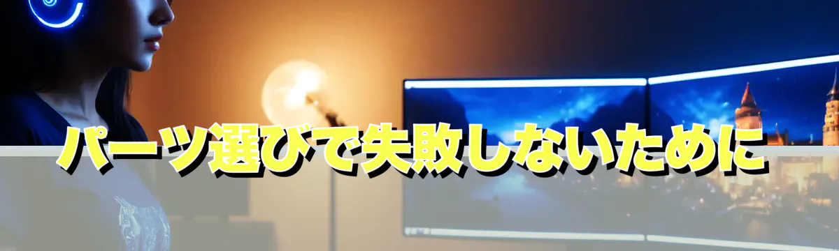 パーツ選びで失敗しないために