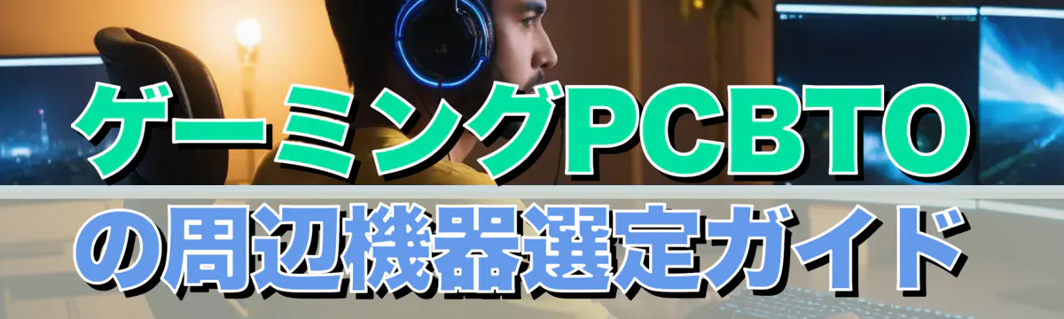 ゲーミングPCBTOの周辺機器選定ガイド