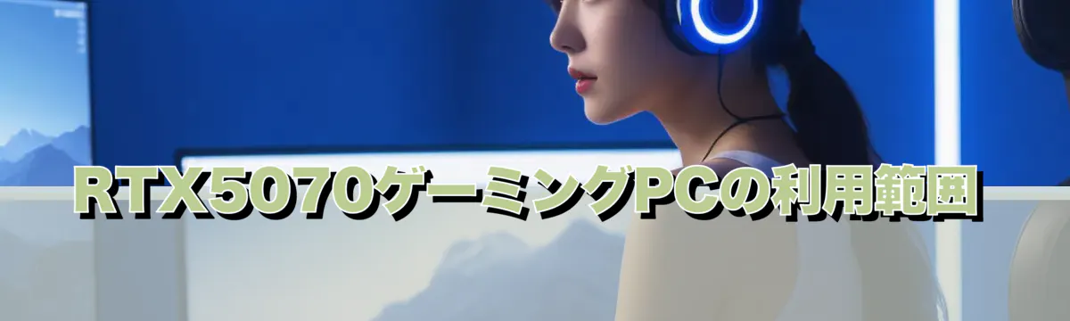 RTX5070ゲーミングPCの利用範囲