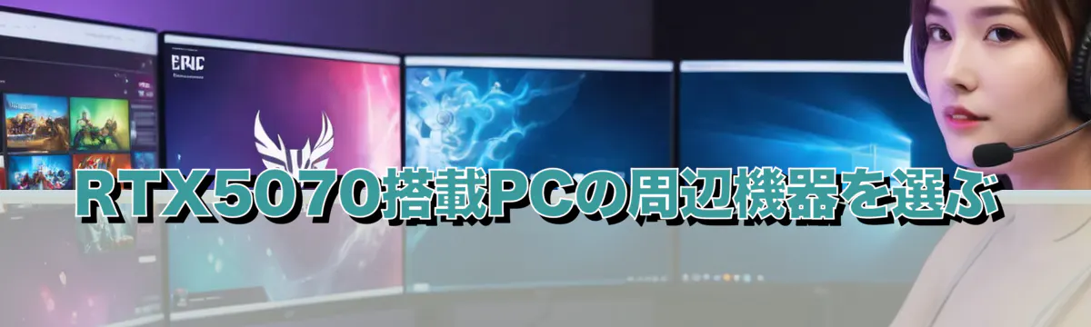 RTX5070搭載PCの周辺機器を選ぶ