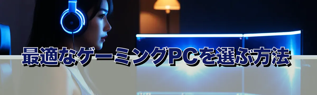 最適なゲーミングPCを選ぶ方法