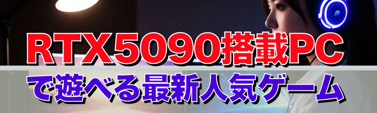 RTX5090搭載PCで遊べる最新人気ゲーム