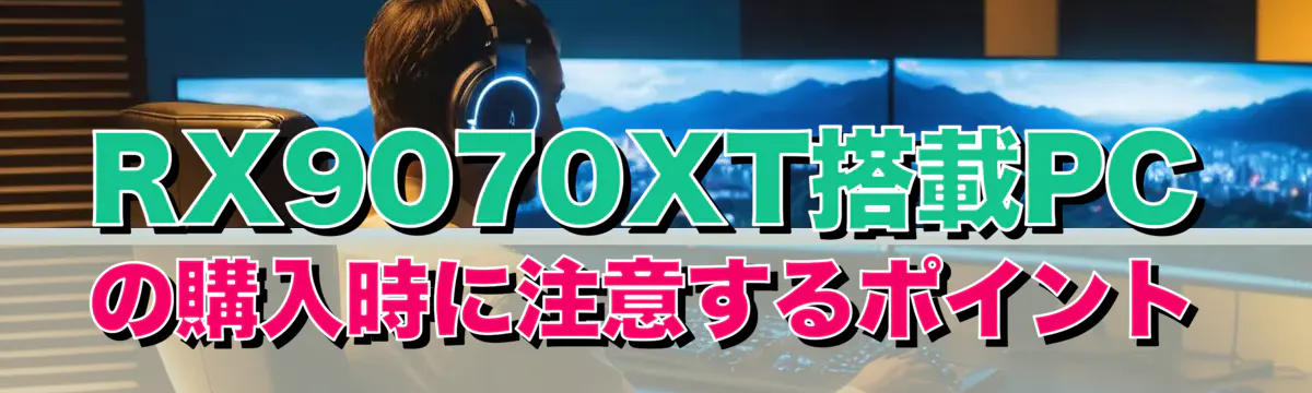 RX9070XT搭載PCの購入時に注意するポイント