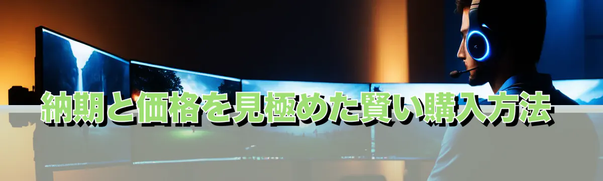 納期と価格を見極めた賢い購入方法