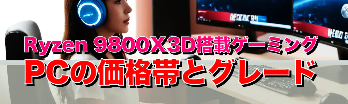 Ryzen 9800X3D搭載ゲーミングPCの価格帯とグレード