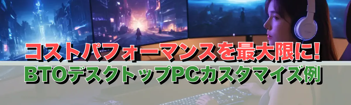 コストパフォーマンスを最大限に! BTOデスクトップPCカスタマイズ例