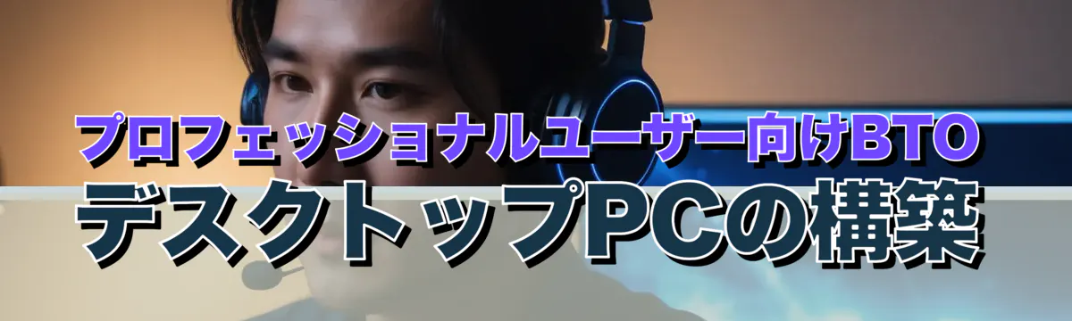 プロフェッショナルユーザー向けBTOデスクトップPCの構築