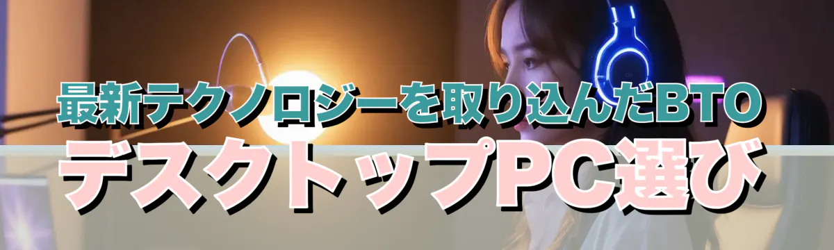 最新テクノロジーを取り込んだBTOデスクトップPC選び