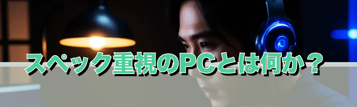 スペック重視のPCとは何か?