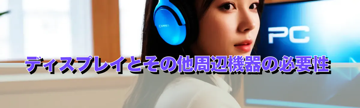 ディスプレイとその他周辺機器の必要性