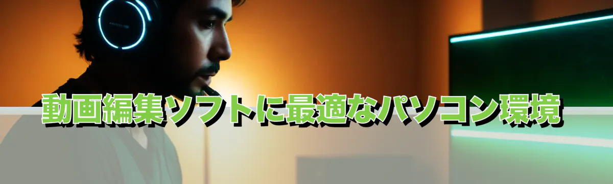 動画編集ソフトに最適なパソコン環境