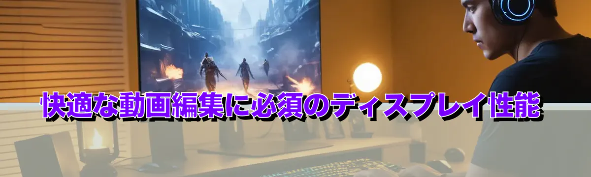 快適な動画編集に必須のディスプレイ性能